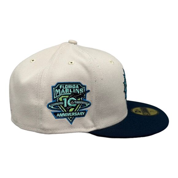 New Era 59Fifty Fitted Florida Marlins Shoreline Pack Hat Men's Sz 7‎ 3/4 - Picture 4 of 8